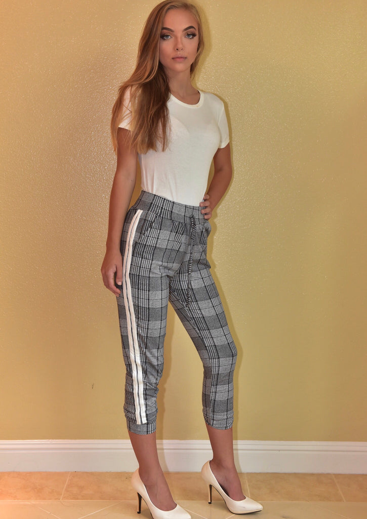 GLEN PLAID PANTS